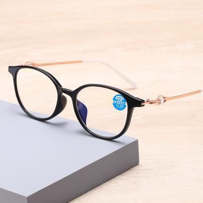 China The framework is flexible. Blue Light Blocking Reading Glasses Deep Frame Transparent Glass Women Reading Glasses for sale