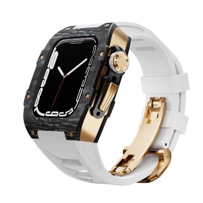 China Fashion\Dress Popular Luxury Carbon Fiber Luxury Case For Apple Watch Case Titanium Band for sale