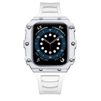 China Fashion\Luxury Popular Apple Watch Carbon Dress Case Rugged Custom 40mm 41mm 44mm 45mm for sale