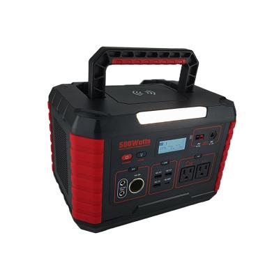 China Toys Power Station 500w Generator 18650 Li-ion Battery Cells Dual USB DC Cordless AC Portable Charging For Travel Camping Emergency for sale