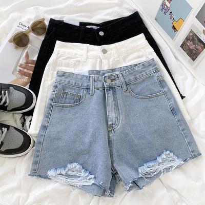 China DK New Arrival Summer Women Breathable Fashionable Stretch Pockets High Booty Shorts Plus Size Jeans Women Clothing for sale