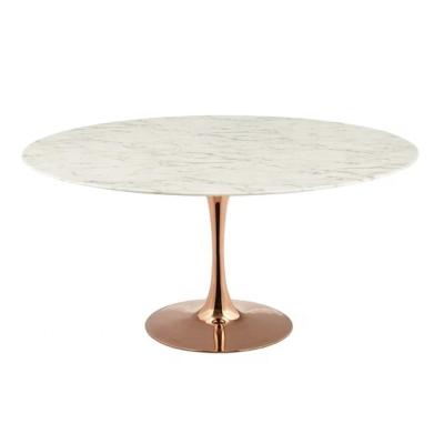 China Hot Selling Modern Round Square Cafe Restaurant Bistro Table In Gold Base Marble Top Cafe Table For Cafe Restaurant for sale