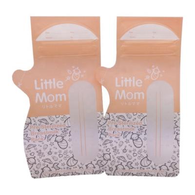 China BPA Free Breastmilk Storage Bags 120/180/200ml Milk Freezer Bags For Breastfeeding Milk Storage Bag Leak Proof Double Zipper Seal for sale