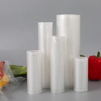 China Freshness Preservation Vacuum Sealer Bag Roll Embossed Food Storage Co-extruded PA/PE Material Compatible with Household Sealer and Chamber Sealer for sale