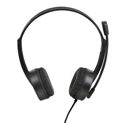 China Lightweight Headset For Call Center Headset Headset Communication Earpiece Office Center Talking Headset Wired Tethered Earphone for sale