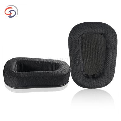 China Ear Hook Chengde Gesongzhe OEM ODM Black Mesh Headphone Replacement Earpads For Logit G633 G933 Earphone for sale