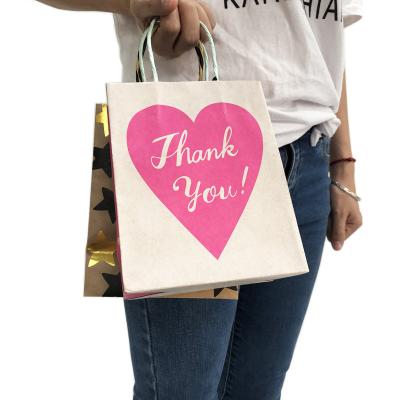 China Factory Direct Sales Handmade Japanese Store Shopping Bags Hot-stamped Kraft Paper Tote Bag for sale