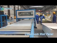 Fireproof Flat Cleanroom Wall Panel Cladding Polyurethane Customizable