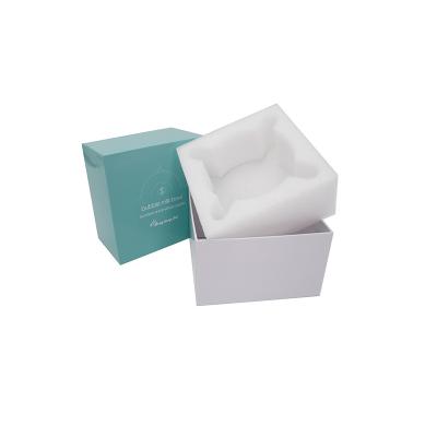 China Recycled Materials Customized Base And Lid Skin Care Cosmetics Paper Box Packaging For Eye Cream for sale