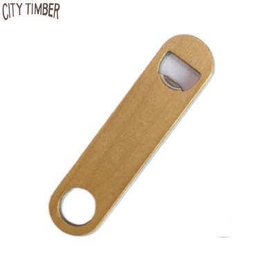 China Hot Selling Stainless Steel Bottle Opener Wholesale Promotion Beer Viable Bottle Opener Laser Cut Wooden Beer Opener for sale