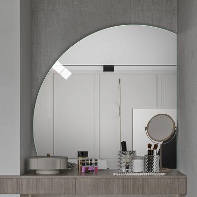 China French Country Bathroom Wall Frameless Mirror Round Corner Mirror Explosion-proof Waterproof Antioxidant Mirror Makeup Mirror for sale