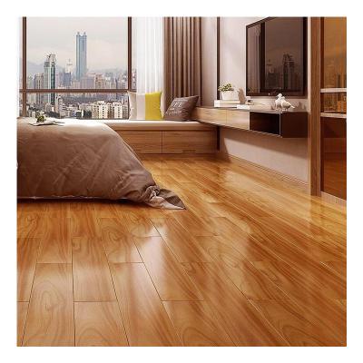 China Moisture Resistance Gloss Laminate Flooring HDF Natural Wood Waterproof Wood Laminate Flooring Made in China for sale