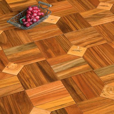 China Moisture Resistance New Design Waterproof High Gloss Parquet Floors Quick Click Big Lock Laminate Flooring for sale