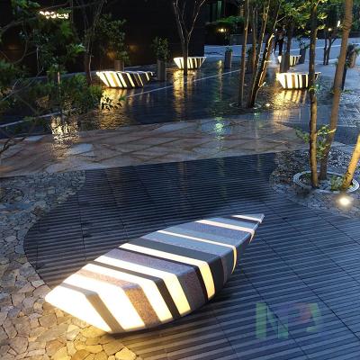 China NPA 2022 Modern Hot Selling Park Bench Waterproof Round Tree Bench Stone Outdoor Bench for sale