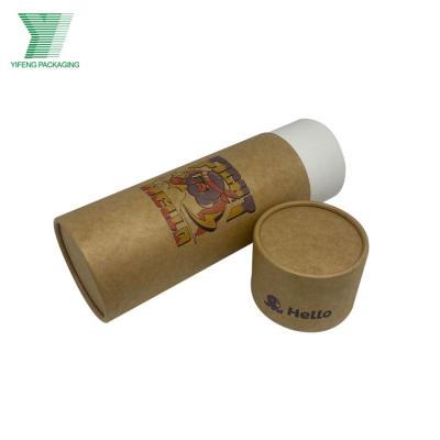 China Wholesale Recyclable Rigid Round Water Bottle Packaging Cylindrical Kraft Paper Tube Boxes for sale