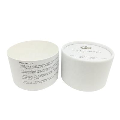 China Biodegradable Customer Design Printing White Round Paper Package Box Tube Packaging For Skin Care Product for sale