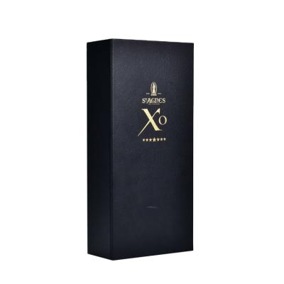 China OEM Recyclable High Quality Luxury Spirits Design Single Bottle Carton Packaging Custom Paper Whiskey Gift Box Wine Box for sale