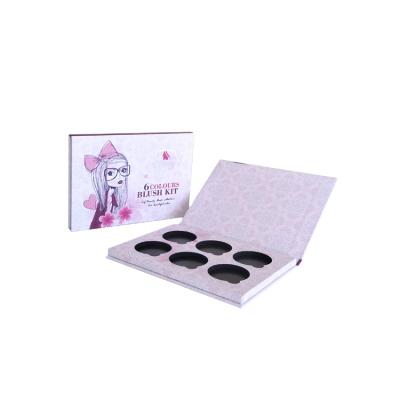 China Recycled Handmade Empty Magnetic Materials Eyeshadow / Eyeshadow Palette Case Packaging With Mirror for sale