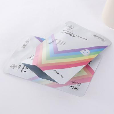 China Moisture Proof Custom printed aluminized matte finish sachet 3 side sealed bag plastic zip lock flat edible packaging mylar bags for sale