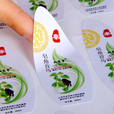 China Moisture Proof Custom Printing Waterproof Vinyl Stickers Die Cut Label Logo Stickers Adhesive PVC Label Sticker for sale