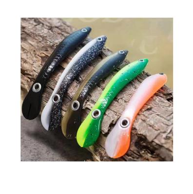 China New Arrival AGITEK Fishing Wobbler Fishing Wobbler Lure Silicone Artificial Lure Silicone Lud Fish 10cm Simulation Loach 6g Swim Bait Outdoor Fishing Soft Worms for sale