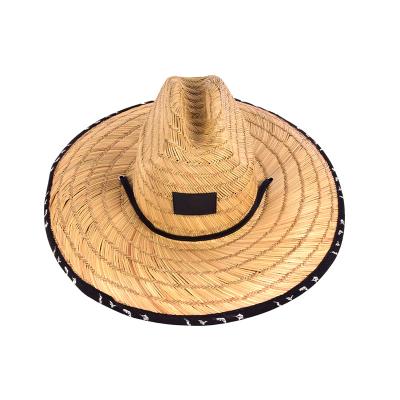 China AGITEK Style Straw Unisex Straw Customs Hats COMMON Western Sunlight Beach Vacation Hat for sale