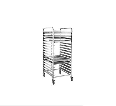 China Restaurant Kitchen Bakery Cooling Rack Baking Tray Trolley with 32 Trays, Stainless Steel Buffet Serving Tray Rack Food Trolley for Sale for sale