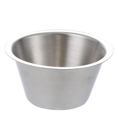 China Viable stainless steel sauce cup, individual condiment bowl, ramekins 2oz, 4oz, 6oz kitchen sala cup jam cup for sale