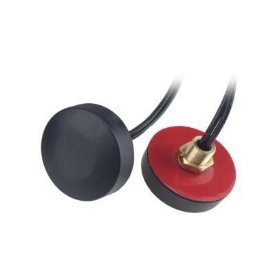 China Black Antenna 868mhz 915mhz Lora Screw Mount Hockey Puck Style Antenna With 50mm Cable RG174 46*15mm for sale