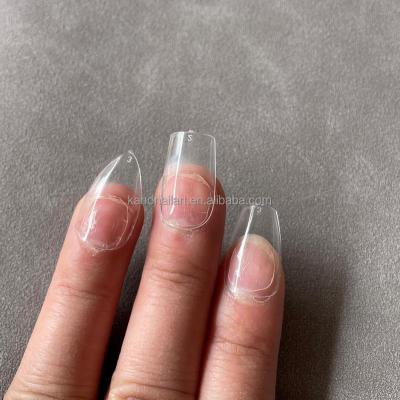 China Easy Apply Short Square Almond Full Cover Fake Nails Press On Acrylic Nail Art Gel Manicure Tips for sale