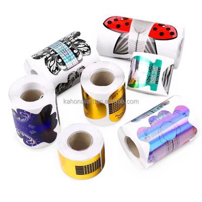 China Nail Art Tip Nail Forms Extension Over 30 Designs Acrylic Curve Nail Art DIY Guide False Nail Forms For Nail Extension Manicure Tools for sale