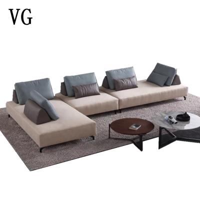 China Luxury Italian Tech Fabric Living Room Sofa Slap-Up Sofa Set Removable Cover NO-Washing for sale