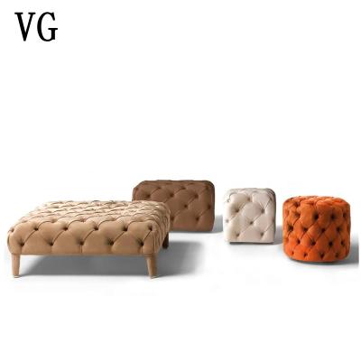 China Modern Popular Pluralism Child Stool Couch Stool Upholstered Various Shapes for sale