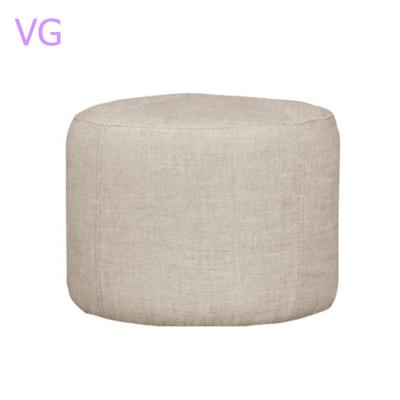 China Customization Simple Style Round Storage Stool And Stool Living Room Fabric Covered Stool for sale