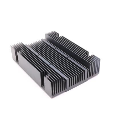 China Heatsink Black Anodized Custom Aluminum Extrusion Heatsink for sale