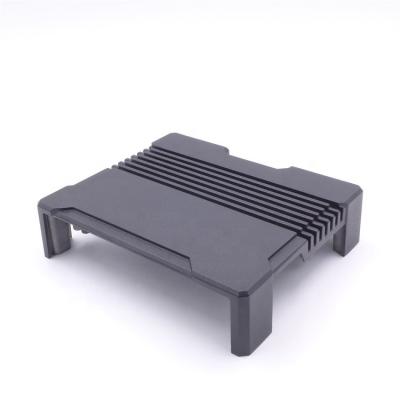 China Customized Aluminum Die Casting Rack For Industrial Computers Sand Blasting Black Anodize Finish 5K Per Day for sale