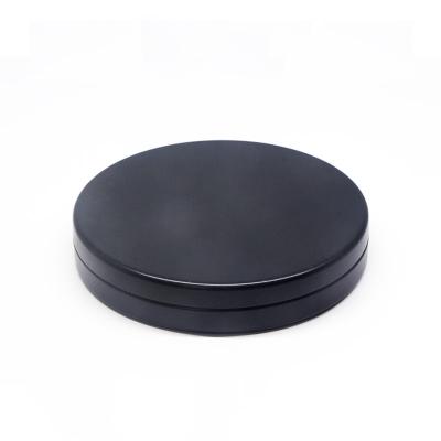 China Tea China Made Matte 30g 50g Black Custom Aluminum Cosmetic Container Jar With Aluminum Lid for sale