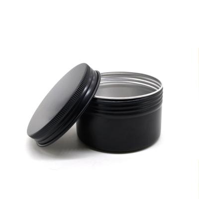 China Hot Sale 10ml Black Candle Matte Tea Glass Jar With Aluminum Lid for sale