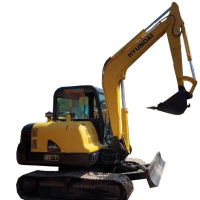 China Construction / Agriculture Digging 6 Ton Hydraulic Crawler Excavator Secondhand Hyundai 60 Excavator Used Hyundai 60-7 Construction Machinery Diggers 60-7 for sale