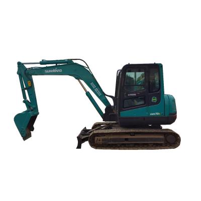 China Construction digging excavators used sunward SWE 70E SWE 70 construction 7 ton excavators mini diggers digging excavator on sale for sale