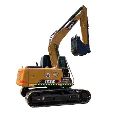 China Original Sany Used Digger 13ton Crawler Excavator Digger With Bucket 0.22-0.7 m² ³ for sale