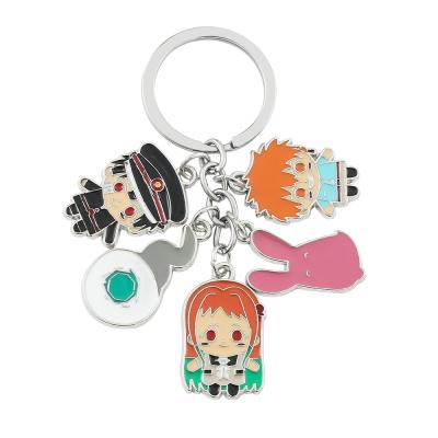 China Cute Cartoon Daily Toilet-Bound Character Cosplay Key Chain Charm Metal Hanako-kun Anime Ornament Pendant Keychain for sale