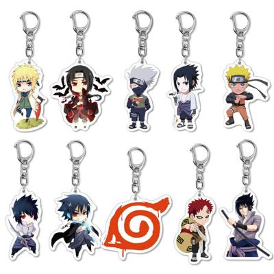 China Durable Wholesale Acrylic Anime Gift Pendant Hokage Kakashi Akatsuki Bag Key Chain Accessories for sale