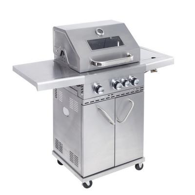 China Adjustable Height Camp Chef Outdoor Trolley Barbeque Gas Grill In Sale Gas BBQ Grill Factory Direct Sale Outdoor BBQ Gas Grill for sale