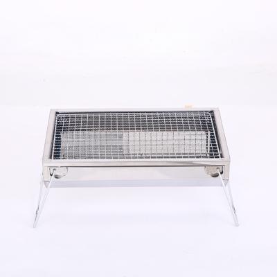 China Wholesale Adjustable Portable BBQ Grill Small Size Stainless Steel Charcoal Outdoor Garden BBQ Grill For 3-5 People for sale