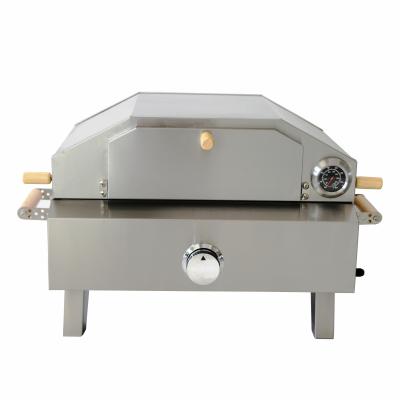 China Outdoor high quality stainless steel kitchen factory price wooden gas pizza oven for sale