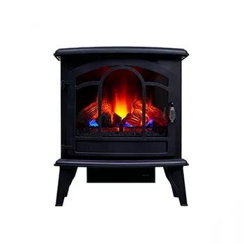 China 3D Flame Free Portable ELECTRIC HEATER Wood Infrared Freestanding Fireplace for sale