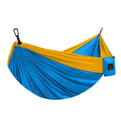 China Concise Style Camping Hammock Double And Single Portable Hammocks With 2 Cocking Ropes for sale