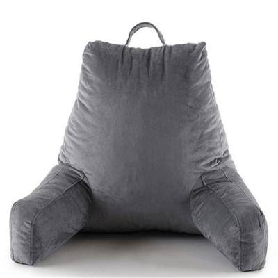 China Anti Static Bedrest Reading Pillow Bedrest Pillow With Neck Roll Pillow for sale