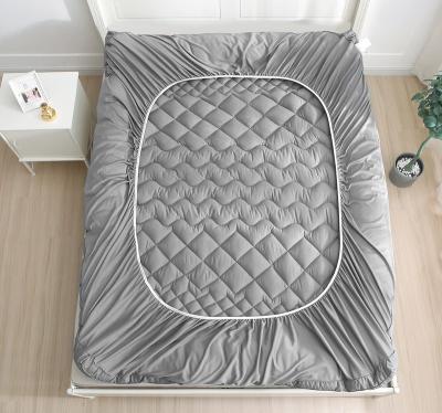 China High Quality White Cotton Anti Quilted Hotel Duck Feather Down Mattress Dust Mite Topper for sale